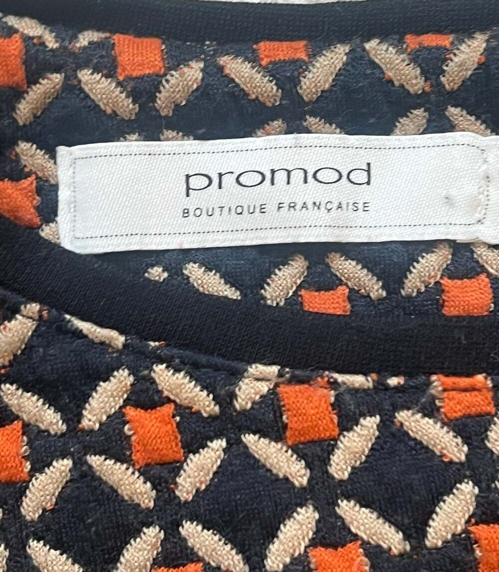 Promod Geometric Pattern Shift Dress Size S - Picture 3 of 7